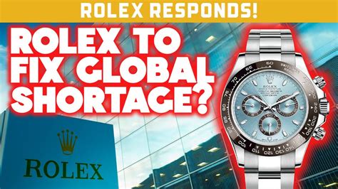 rolex watches shortage|rolex shortage 2022.